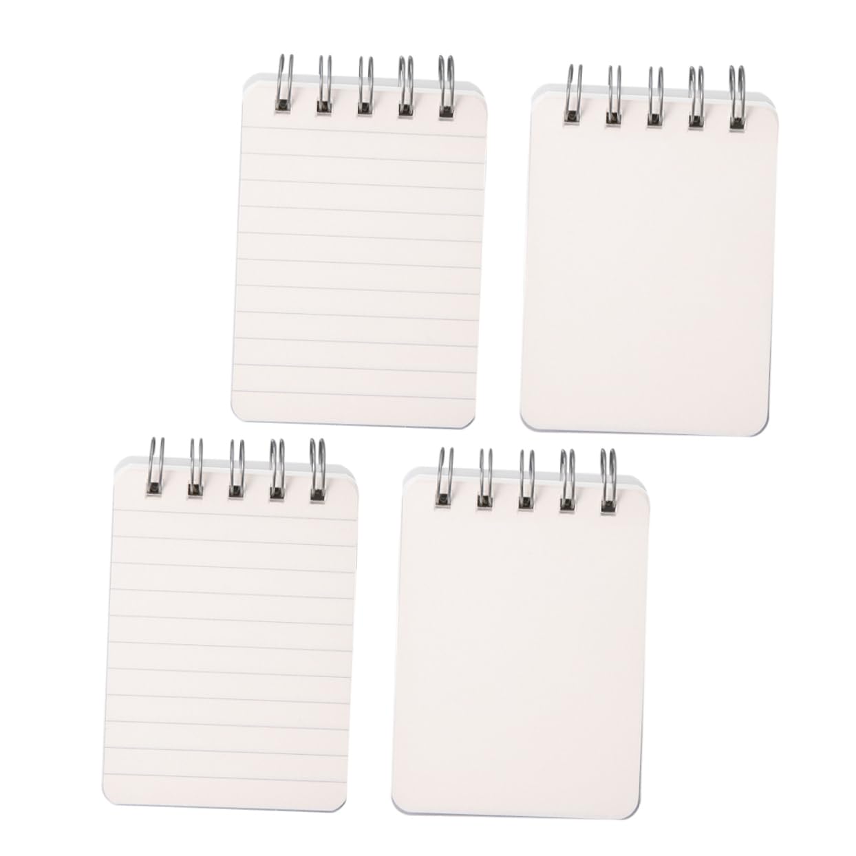 5 Ensembles Mini Cahier Travelers Notebook Cahier De Note Pocket Notebook Cahier Spirale Carnet De Notes Blocs-notes De Bureau Petit Bloc-notes À Bobine Le Fer Blanche 4 Pièces * 5