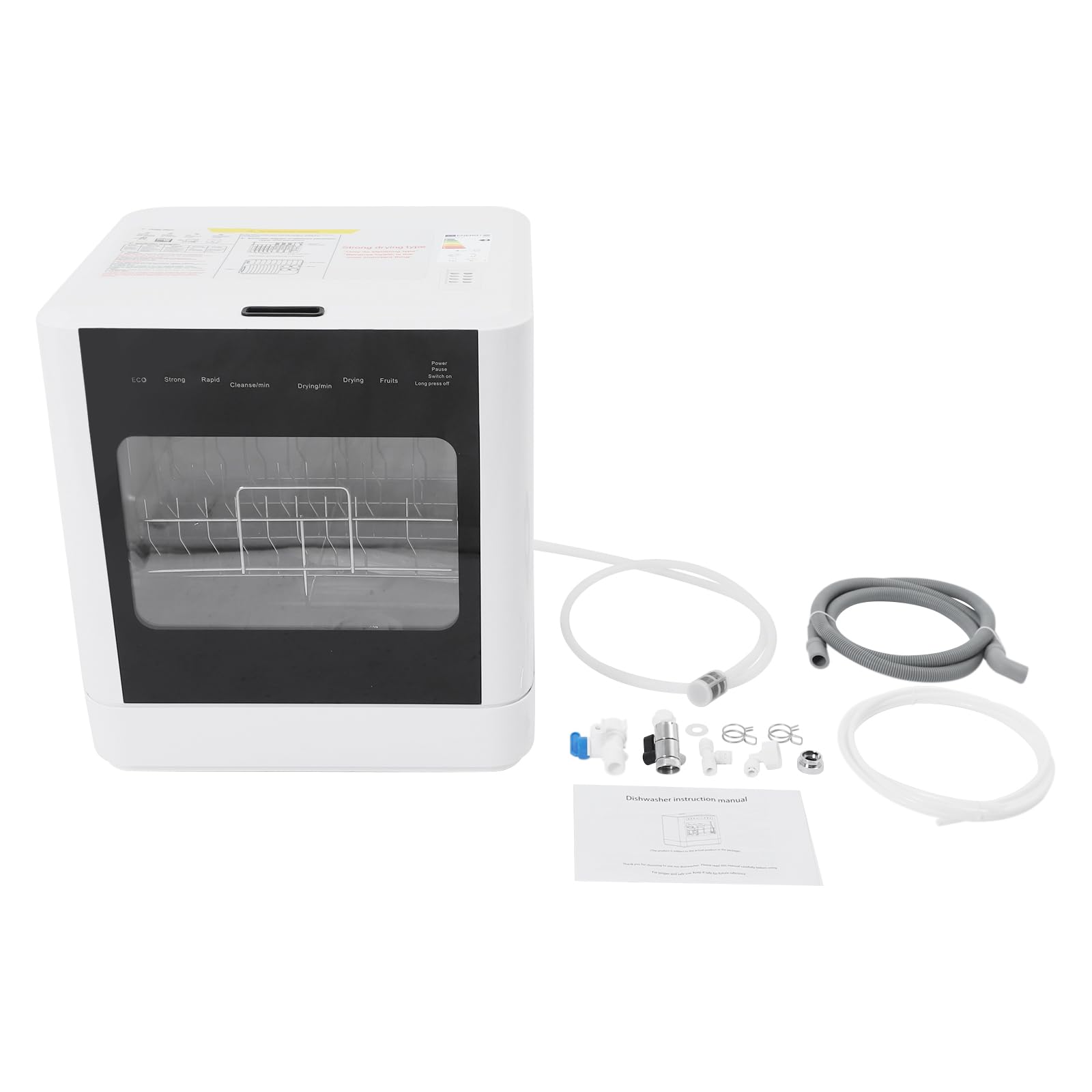Lavavajillas compacto con secado por aire caliente para cocina y hogar