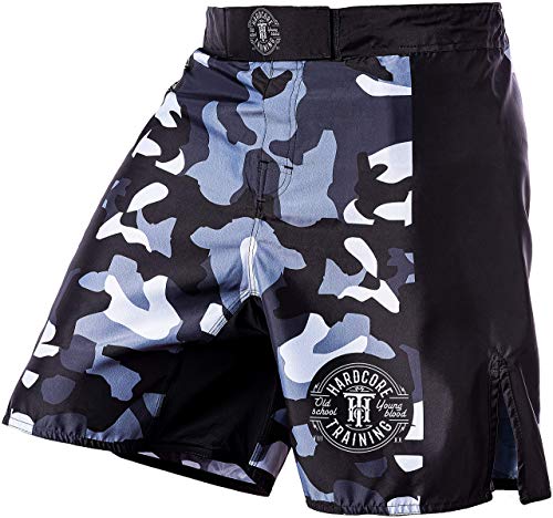 Image of Hardcore Training Fight Shorts Recruit Black Green Red Purple Blue Men's Boxing MMA BJJ Grappling Kickboxing No Gi