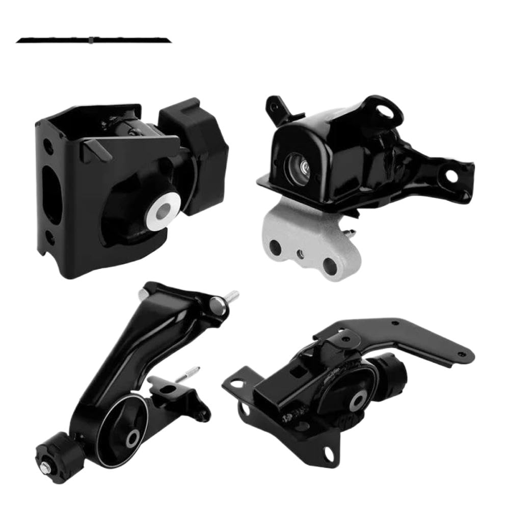 Zdcvfmhqb Onecolor 4Pcs Black Engine Motor And Transmission Mount Set Em-0216 Compatible With 2009 2010 Vibe 2009 2010 2011 2012 2013 Matrix 1.8L Fwd