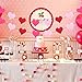 Gaudiwel Felt Heart Garland Banner - Pack of 4 - Valentines Day Decor - Red, Rose Red & Light Pink
