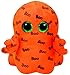 Price comparison product image Carletto Ty 37079 Ghoulie Ghost with Glitter Eyes, Glubschi's, Beanie Boo's Halloween Limited Edition Plush Toy, 24 cm, Orange