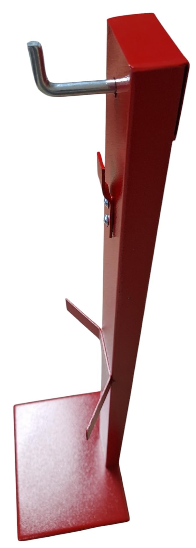 FERRETELIX® Soporte extintor con enganche plano y redondo valido para extintores de 6 kg ABC y 2 kg CO2