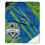 The Northwest Company MLS Seattle Sounders Scramble Raschel Throw, 50-Inch by 60-Inch