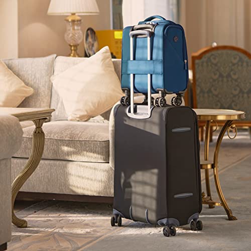 Image of Verage Underseat Carry On Luggage with Spinner Wheels, Blue, 14-Inch Compact Underseat, Underseat Carry on Luggage With Spinner Wheels