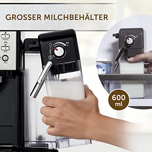 Foto von Breville Prima Latte II Espresso | Latte- und Cappuccino-Maschine | 15-bar-Profipumpe und Milchaufschäumer | Silber [VCF108X]