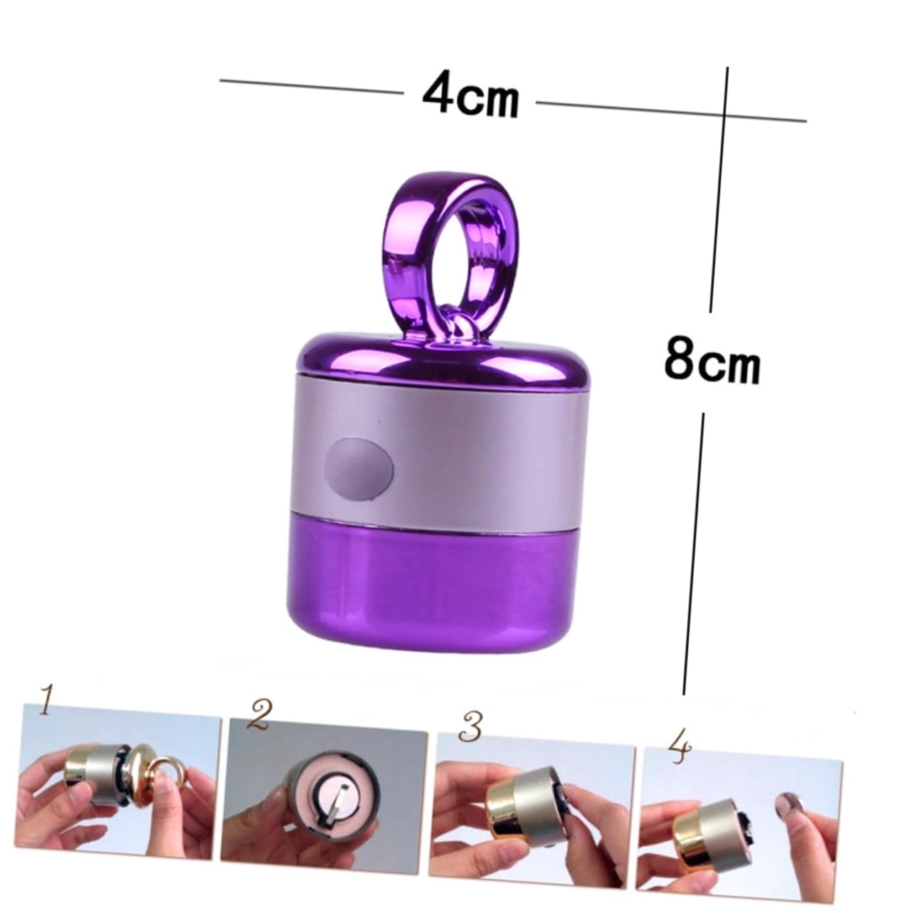 POPETPOP 2stücke Elektrischer Vibrations-make-up-puff Tragbarer Blender Für Foundation Und Puder Einfache Sanfte Gesichts-massage Für Makellosen