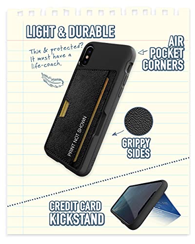 Smartish Iphone Xs Max Wallet Case - Wallet Slayer Vol. 2 [Slim Protective Kickstand] Credit Card Holder For Apple Iphone 10S Max (Silk) - Secret Menu #TOP4