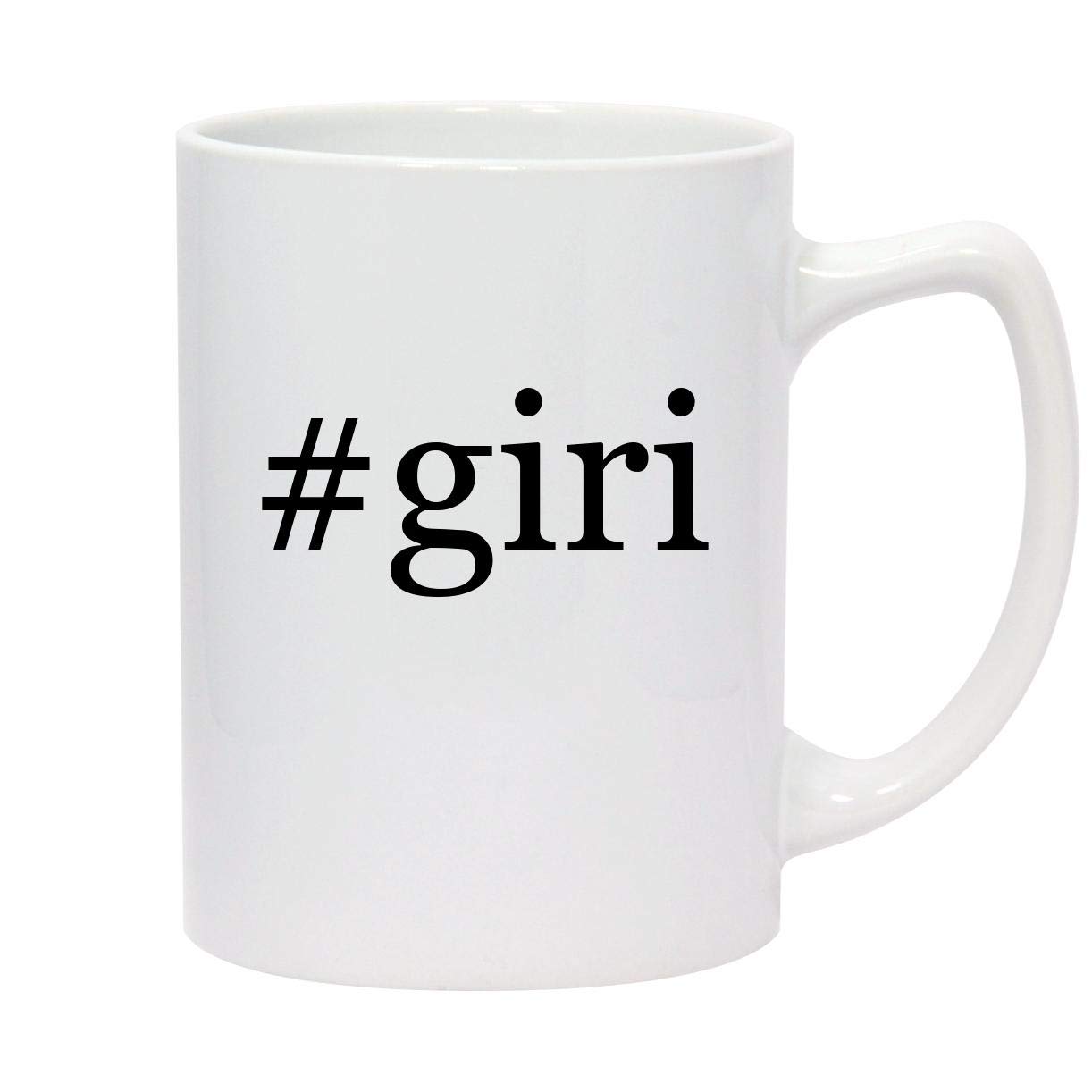 #giri - 14oz Hashtag White Ceramic Statesman Coffee Mug