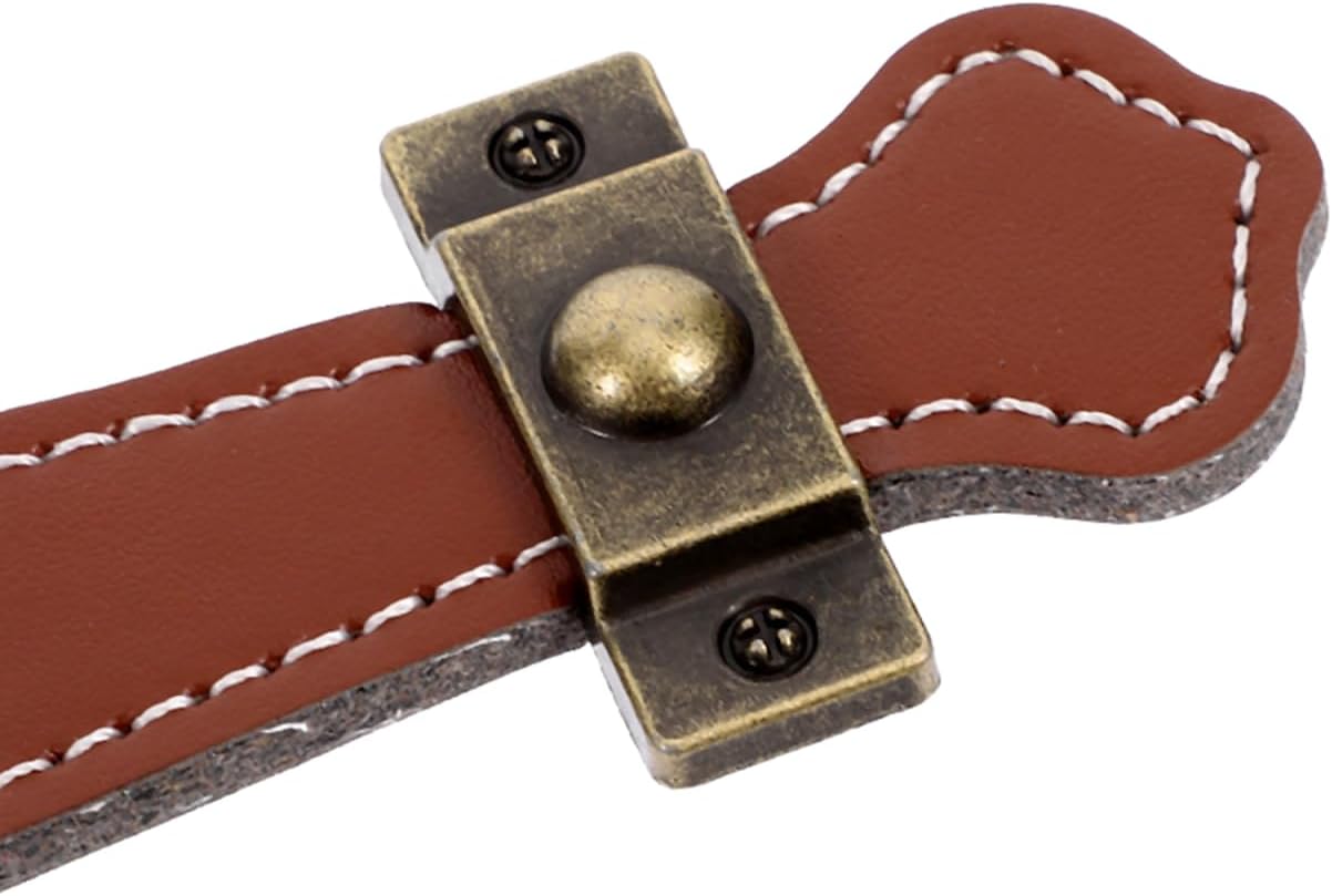 COHEALI 2pcs Vintage Replacement trunk handles leather cabinet handles drawer leather handle Luggage Handle Strap, Brown, Size 2, (632TO04N4SLG6O33FGRH8M)