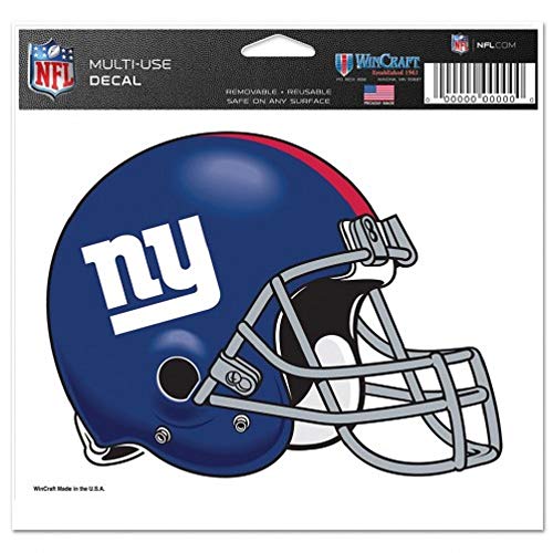 Decal NFL New York Giants sticker WinCraft logo football americain New York pour casque