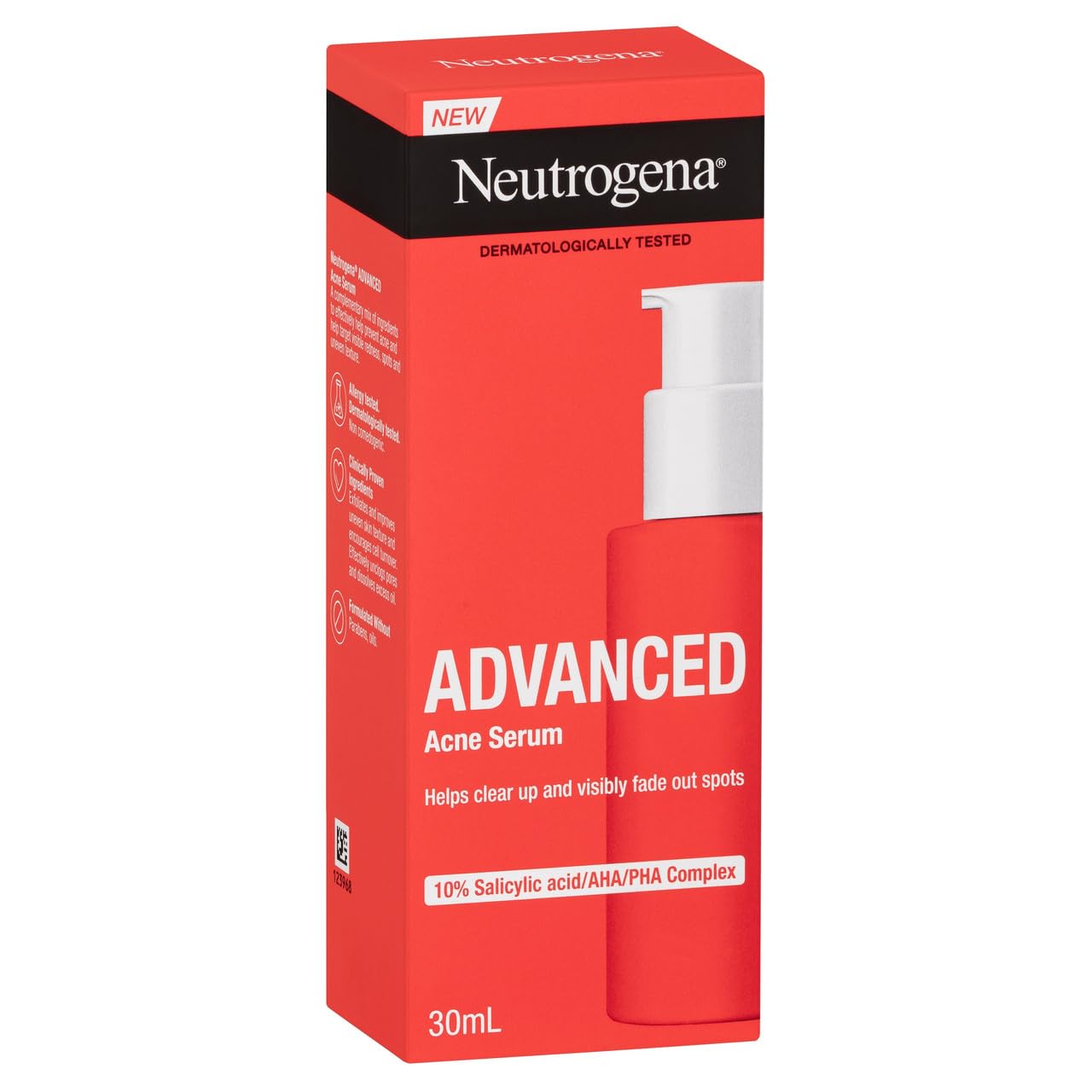 Neutrogena Advanced Acne Face Serum 30mL|With Salicylic acid|Help prevent acne|Target pimples,...