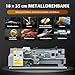 CREWORKS Mini-Drehmaschine 7 x 14 Zoll mit 3-Backen-Futter und 2500 U/min Mini-Metalldrehmaschine 180x350MM mit LCD-Display, 550W für Heimwerker-Werkstätten, Heimwerker-Metallverarbeitung und Handwerk