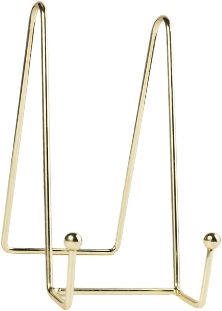 ORFOFE Gold Iron Display Rack for Plates and Trays, Upright No Installation