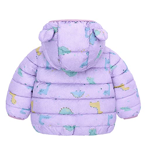 Winter Down Coats for Kids Baby Boys Girls Light Puffer Padded Jacket Bear Hoods Infant Warm Outerwear2