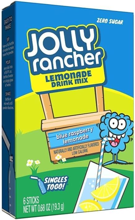 Jolly RancherSingles To Go Lemonade Drink Mix 6 pack - Blue Raspberry Lemonade