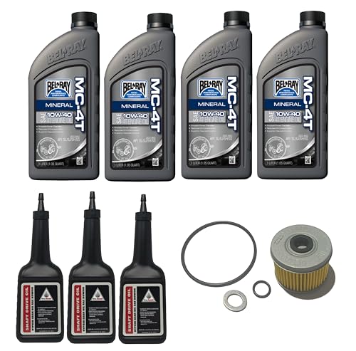 Complete Oil Change Service Kit For Honda Pioneer 500 520 2015-2025 Includes Differential Oil, Oil Filter, O-Rings & 12MM Washer