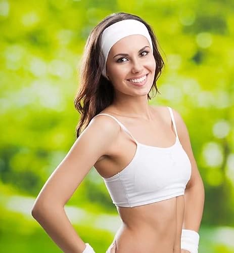 Miniatura 4 de TERSE Diademas de tela para mujer, bandas para el cabello rosa para mujer, antideslizantes, de tela suave, banda fina para la cabeza, bandas