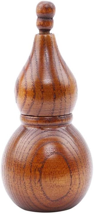 Creative Gourd Shaped Wood Toothpick Holder Vintage Home Accessories Handcrafted Wooden Toothpick Box