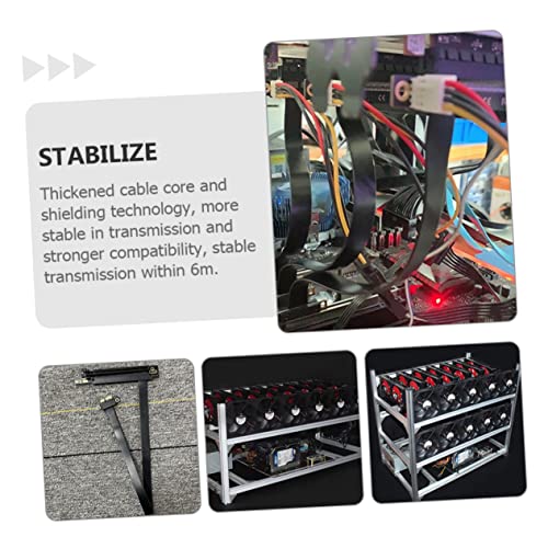 Cable Elevador Pcie para Tarjeta Gráfica SHINEOFI Ideal para Modding de Ordenadores 6