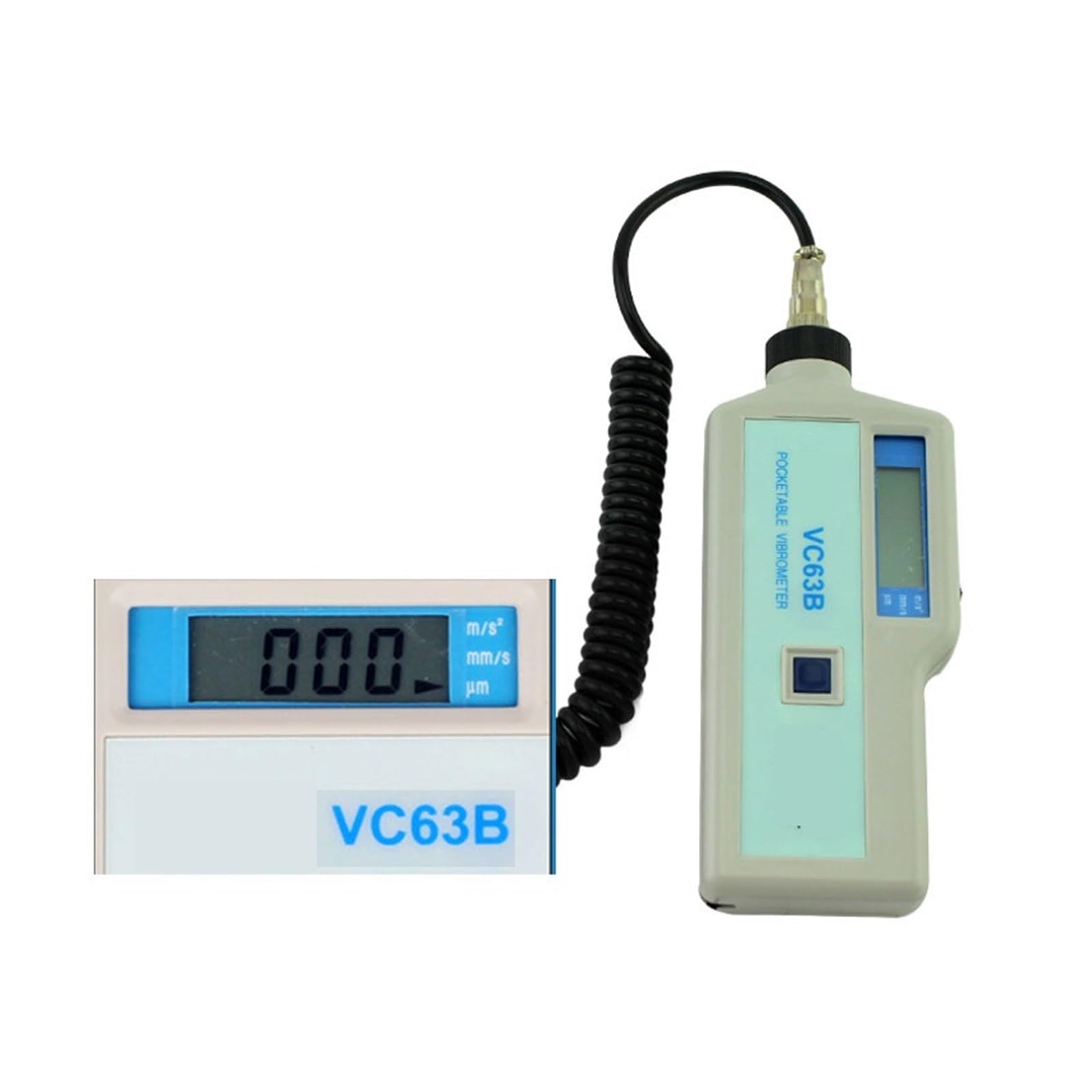 Mthckxjbsuz One Color Vibration Meter, Vc63b 3 1/2 Vibrometer,Auto Ran Pocket Vibration Meter With High Precision For Long-Term Use