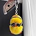 Zkhxhtg Helmet Duck Keychains Cartoon Plush Duck Key Chains For Women Men Charm Fashionable Keychain Handbag Pendant