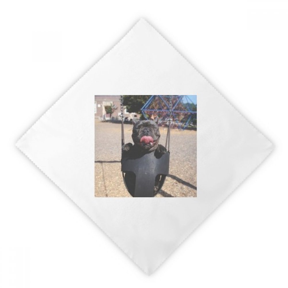 Servilletas de tela de bulldog blanco para almuerzos y cenas especiales