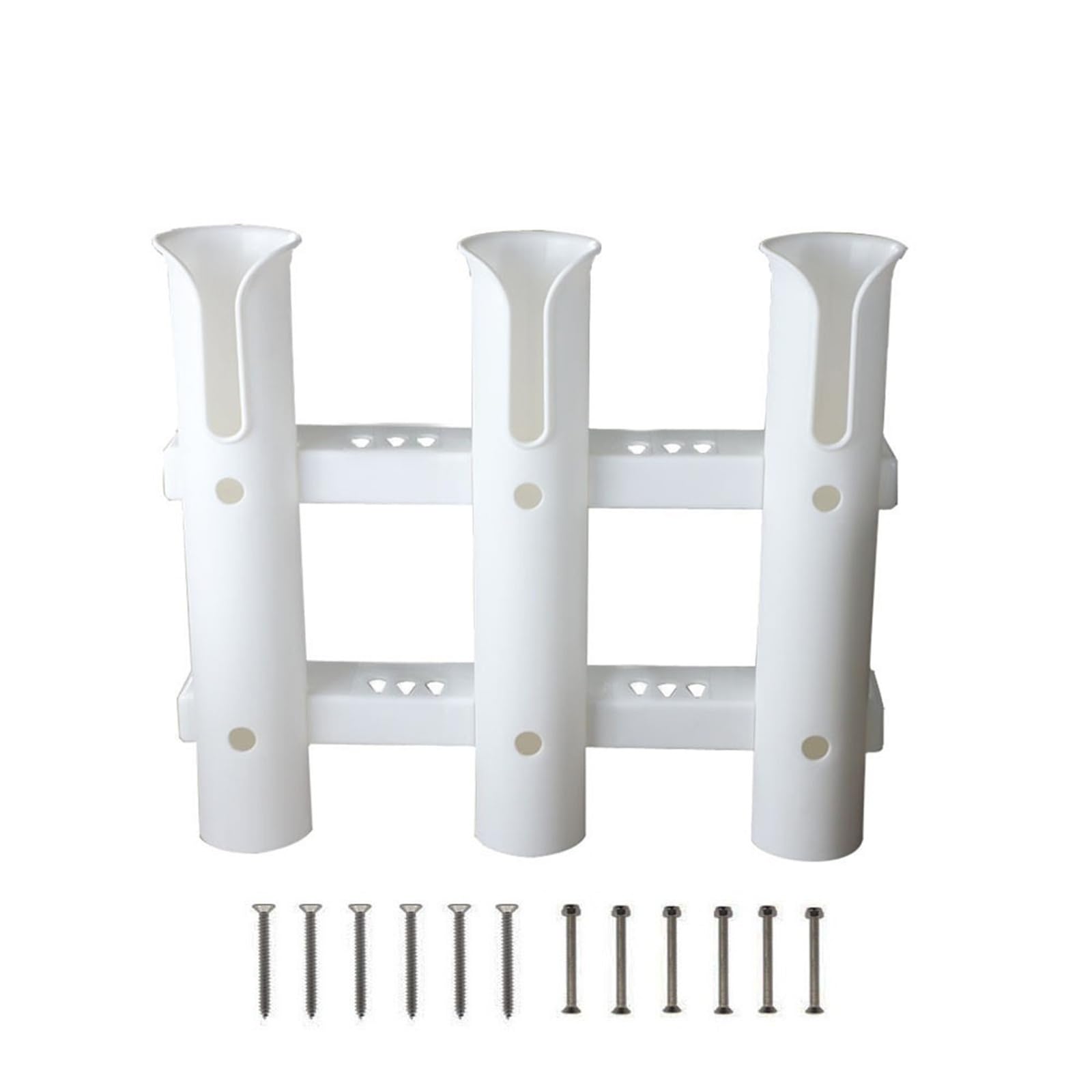 LADFRTYU Boat Fishing Rod Holder 1 Piece Black Or White Plastic Fishing Rod Pole Holder Marine Yacht Hardware Holders For Boats(White)