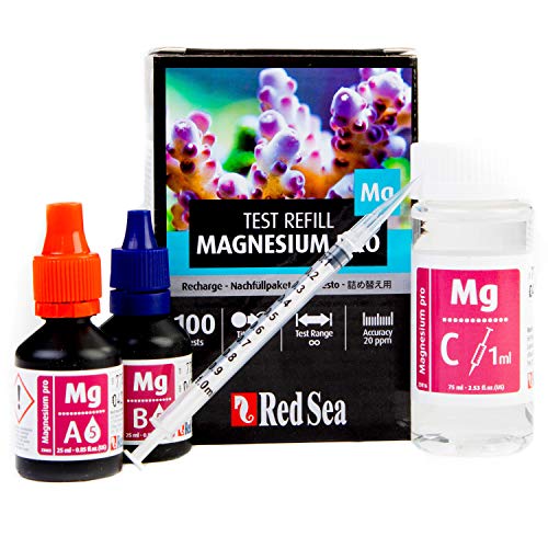 Red Sea Fish Pharm ARE21416 Reagent Magnesium Pro Refill Kit for Aquarium, 100 Tests