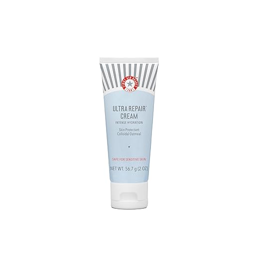 First Aid Beauty Ultra Repair Cream Intensive Hydration Daily Moisturiser for Face + Body – Rich Whipped Texture Strengthens Skin Barrier + Instantly Relieves Dry, Distressed Skin – Travel Size, 56.7g