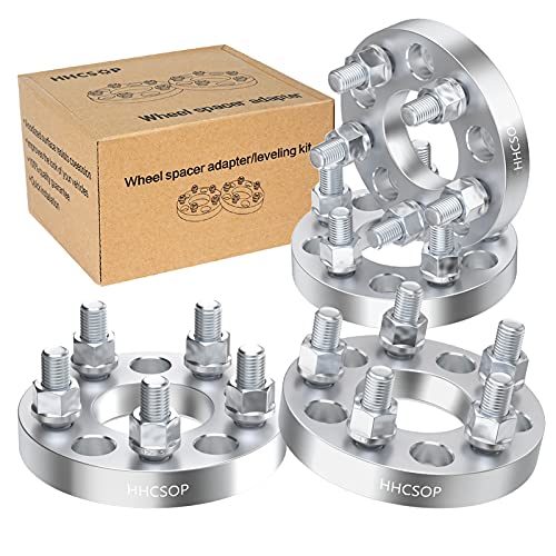 4PCS 5x4.75 to 5x4.5 Convert Wheel Spacers 1 inch 5 Lug Hub Bore 73mm with M12x1.5 Studs for Chevy S10 Blazer Camaro Corvette El Camino | GMC S15 Jimmy Sonoma, 25mm Thick 5x120 to 5x114 Wheel Adapters