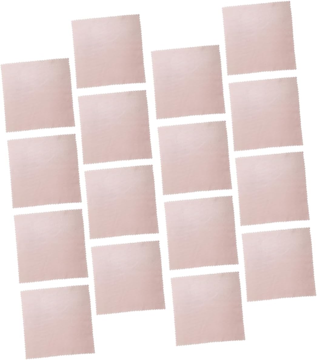 100Pcs Jewelry Cleaning Cloth Microfiber Silver Polishing Cloth Pink | Double Sided Fabric Design, Cleaning Jewelry and Silverware, Not Easy to Break or Deform, 100 Pieces