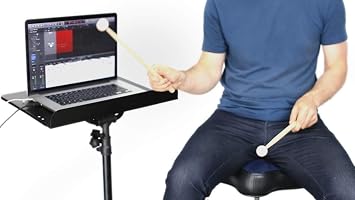 Aerodrums Portable Electronic Drum Set, Air Drumsticks, Pedals and Low Latency Camera, Quieter than Practice Pads, more Reliable & Accurate than Electronic Drum Sticks, Play Drums Anytime, Record MIDI