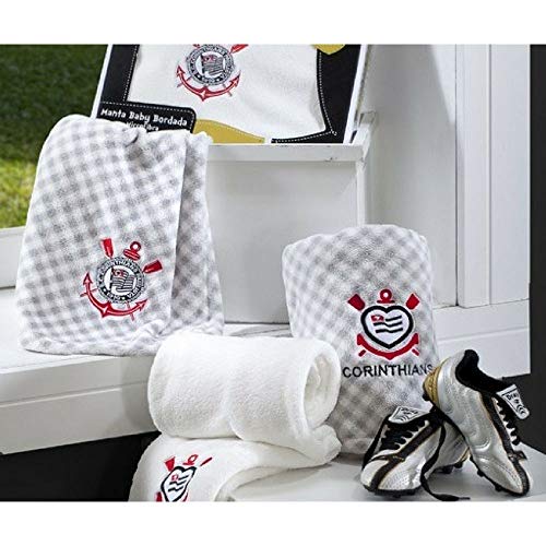 Manta Baby Bordada de Microfibra Toque Aveludado Corinthians - Jolitex