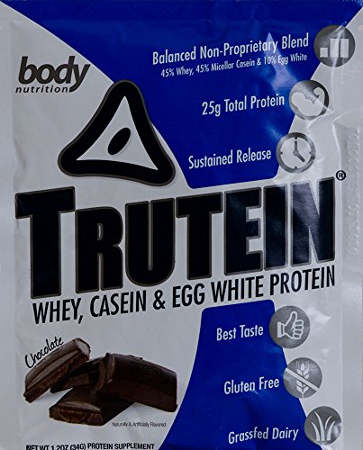 Body Nutrition Trutein Chocolate Sample 34g Protein Shakes/Shake, Meal Replacement Drink Mix, Post/Pre Workout Recovery Shake Powder, Breakfast Shake