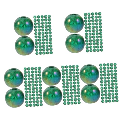 Alipis 5 Juegos Cuentas Pop Floreros Salpicar Tubos Decorativo para Decoración Hogar Home Decor Peceras Adornos De Piedras De Cristal Grava Artesanal De Bricolaje Vidrio Green 50 Uds * 5