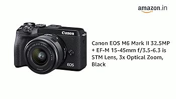Buy Canon EOS M6 Mark II 32.5MP + EF-M 15-45mm f/3.5-6.3 is STM