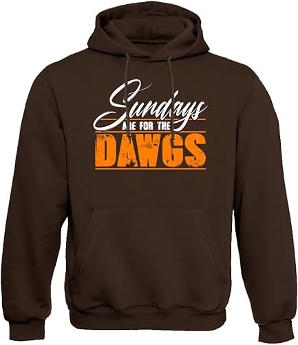 Sundays are for The Dawgs Cleveland Men's Hoodie Sweatshirt for Football Fans