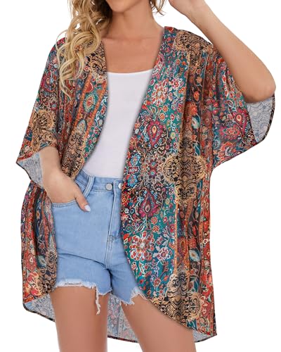 Image of Swimsuit Coverups for Women Sarong Beach Bikini Wrap Sheer Short Skirt Chiffon Scarf for Swimwear