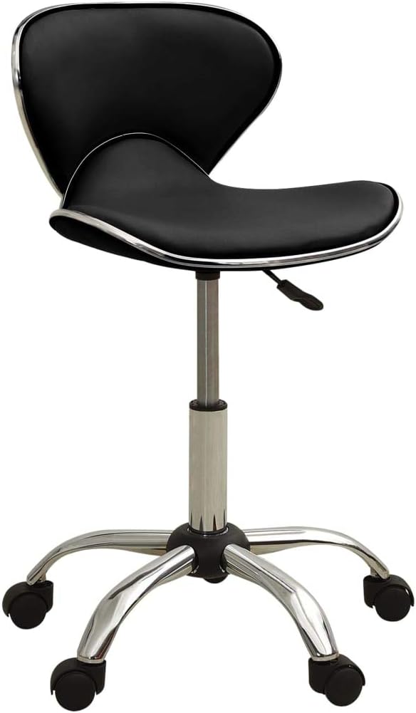 SUPAAR Bar Stool, Bar Stool, Breakfast Chair, Ergonomic Height Adjustable, Nappa Leather, Chrome Plated Stainless Steel, Heavy Kitchen Island Chair for Restaurant, Living Room, Office