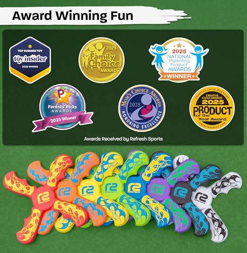 Image of Boomerang for Kids - It Really Flies Back, Fun and Easy to Use Gifts for Boys and Girls, Great Toys for Kids Ages 8-13, Soft Foam Design