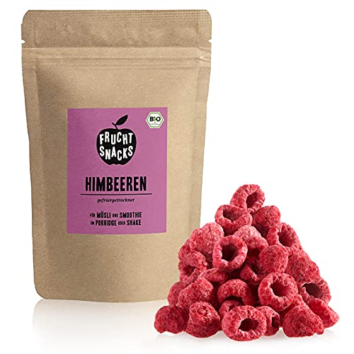 300g Bio Himbeeren: Gefriergetrocknete Himbeeren ohne Zucker Zusatz - Getrocknete Früchte ohne Zucker - Himbeeren gefriergetrocknet - Früchte gefriergetrocknet - Gefriergetrocknete Früchte NutriPur Cover