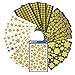AVERY Zweckform Aufkleber Weihnachten 844 Sternsticker (Weihnachtssticker, Weihnachtspost, selbstklebend, Glitzer, Sternaufkleber gold, Weihnachtsdeko, Basteln, Geschenke, Karten) Art. 51000