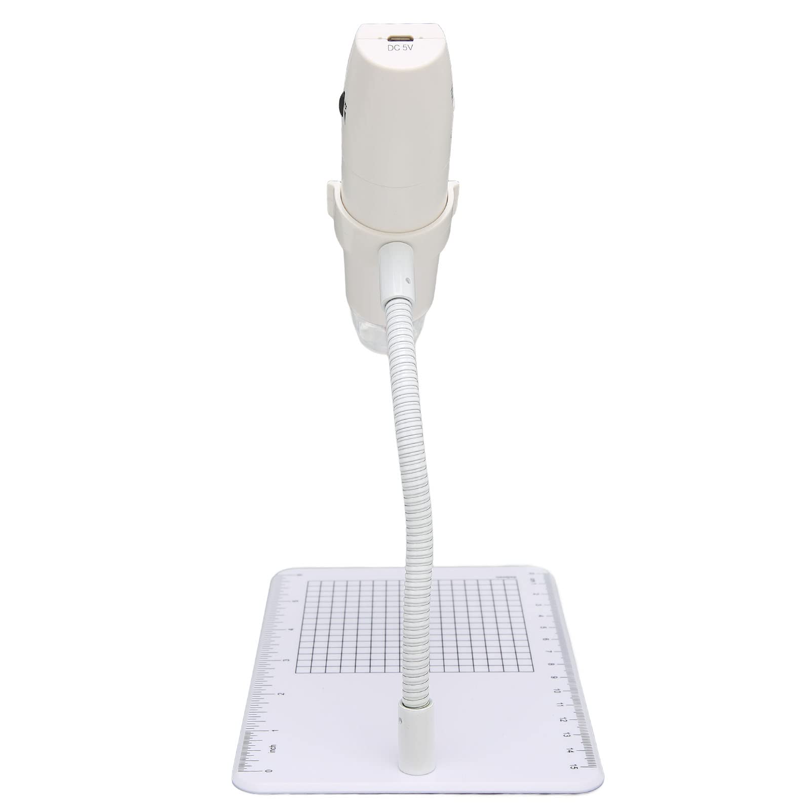 CHICIRIS Microscopio USB WiFi de Bolsillo Mini Cámara HD de 8 LED de Mano Ampliación 50-1000X para Estudio y Exploración (White)