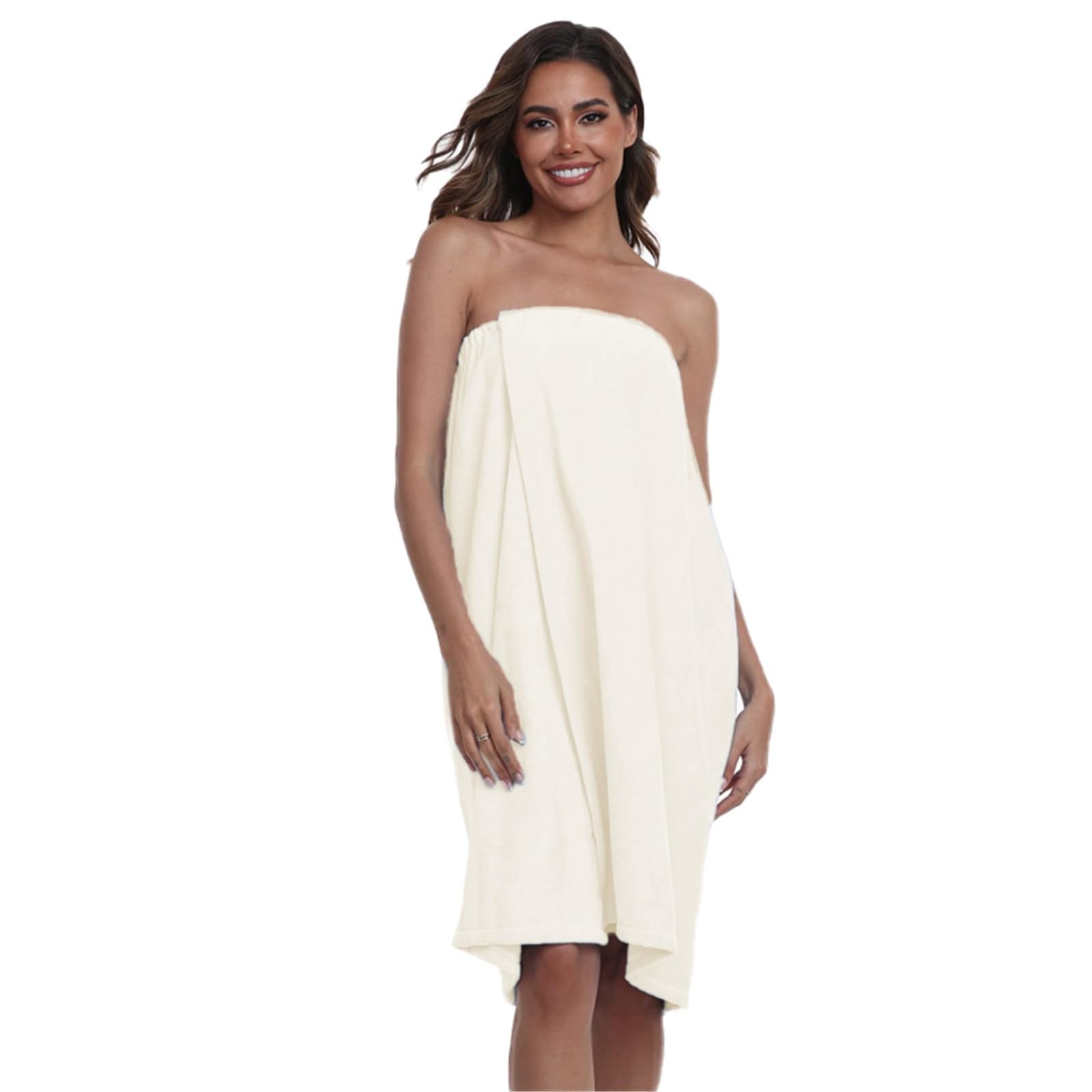 Handtuchkleid Weicher, wasserabsorbierender Damen-Baderock aus Korallensamt mit schnell trocknendem Gummiband
