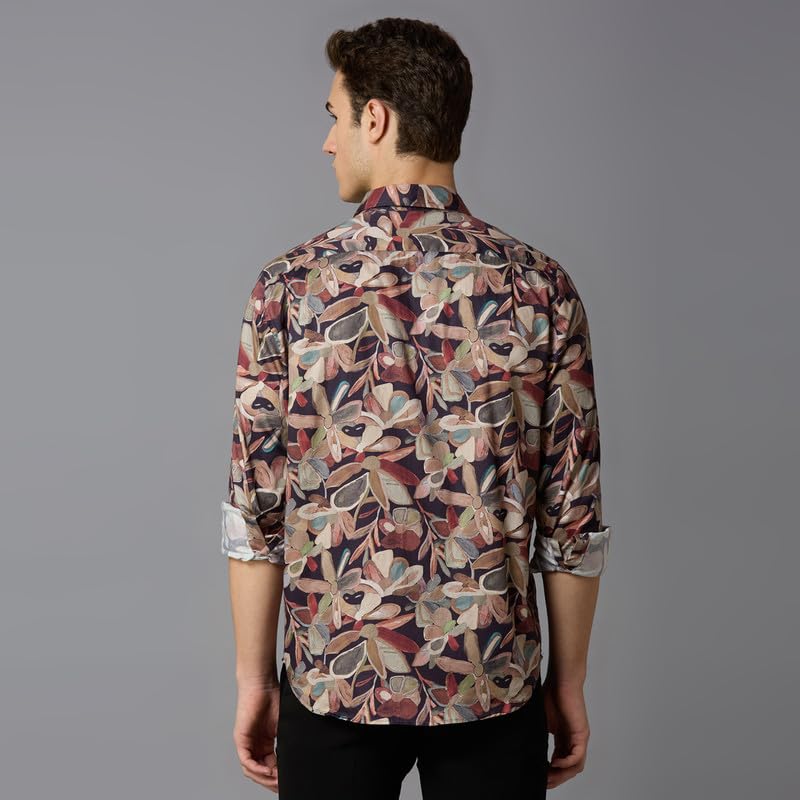 Image of MARK & ALBERT Men's Slim Fit Cotton Formal Shirt