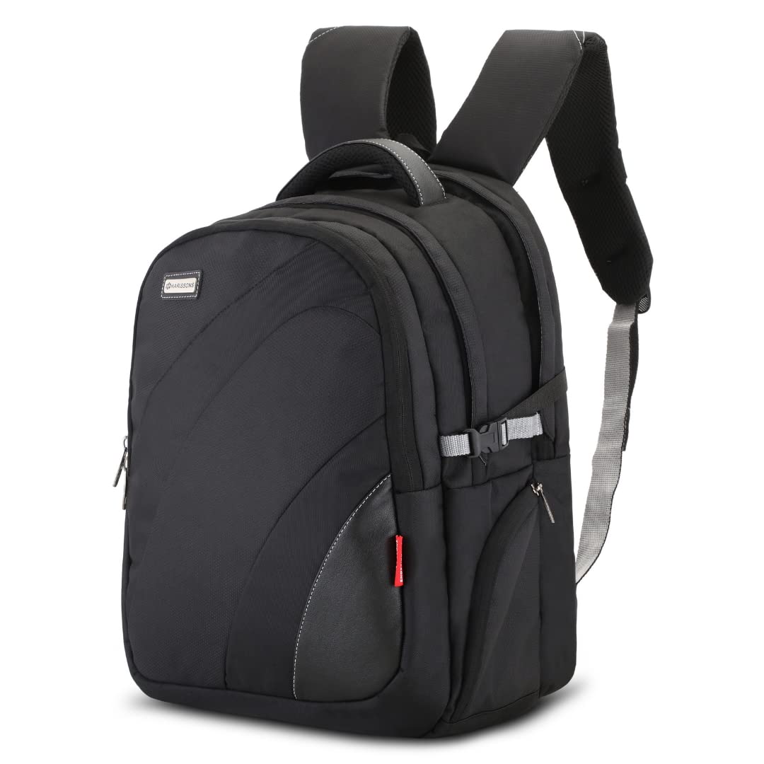 HARISSONS Fortuner 28L Laptop Backpack for Men & Women (Black) | Lightweight Office Backpack with Built-in Raincover & Easy Grab Handle | Professional Laptop Bag with Elevated Laptop Cradle (B015NFJF9I) Amazon Price History, Amazon Price Tracker
