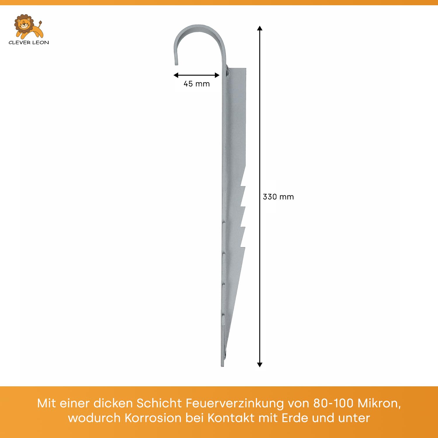 Ancoraggi A Terra Per Trampolino/Altalena - 4 Pezzi In Acciaio Zincato, Lunghezza 33 Cm - Foto 7