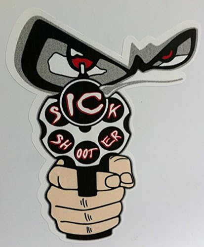 sickshooter Sicky Back Off Windsheild Warning Decal Sticker