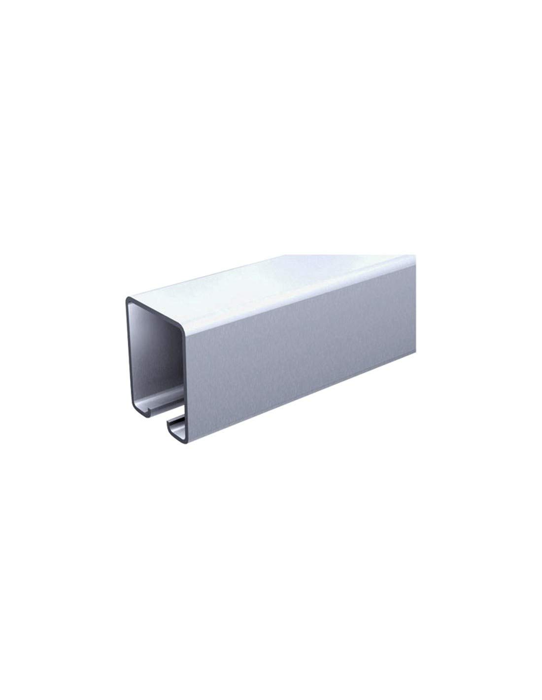 Rail tubulaire galvanisé 50x40 pour porte coulissante suspendue 150kg Mantion Flot 4m